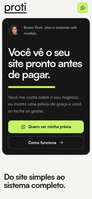 Este site aberto no celular